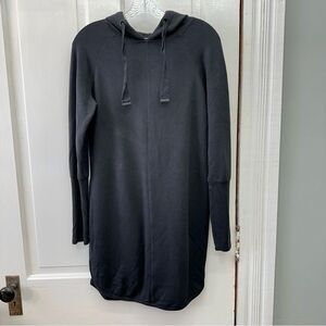 Athleta solitude hoodie sweatshirt dress black women's xs. this is so comfy!